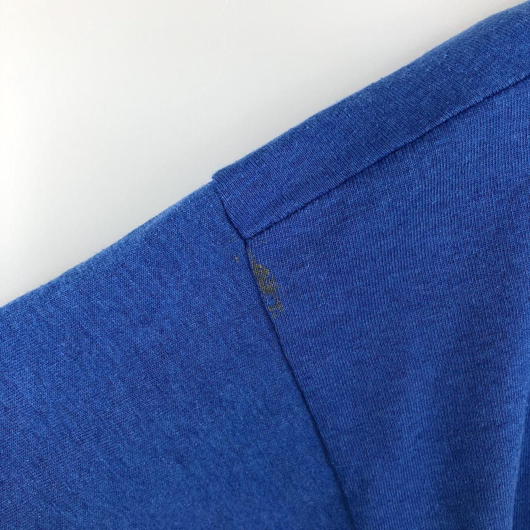 90'S Screen Stars Best Printed T-shirt Made in USA Men's L Vintage cotton blue type Vintage Second Hand
