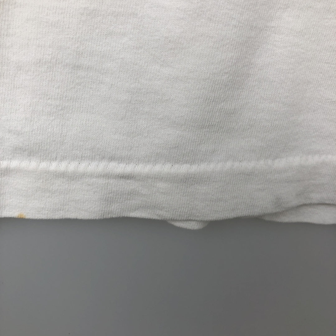 90'S Fruit of the Loom printed T-shirt, made in the USA, men's XL size, vintage cotton white type Vintage Second Hand