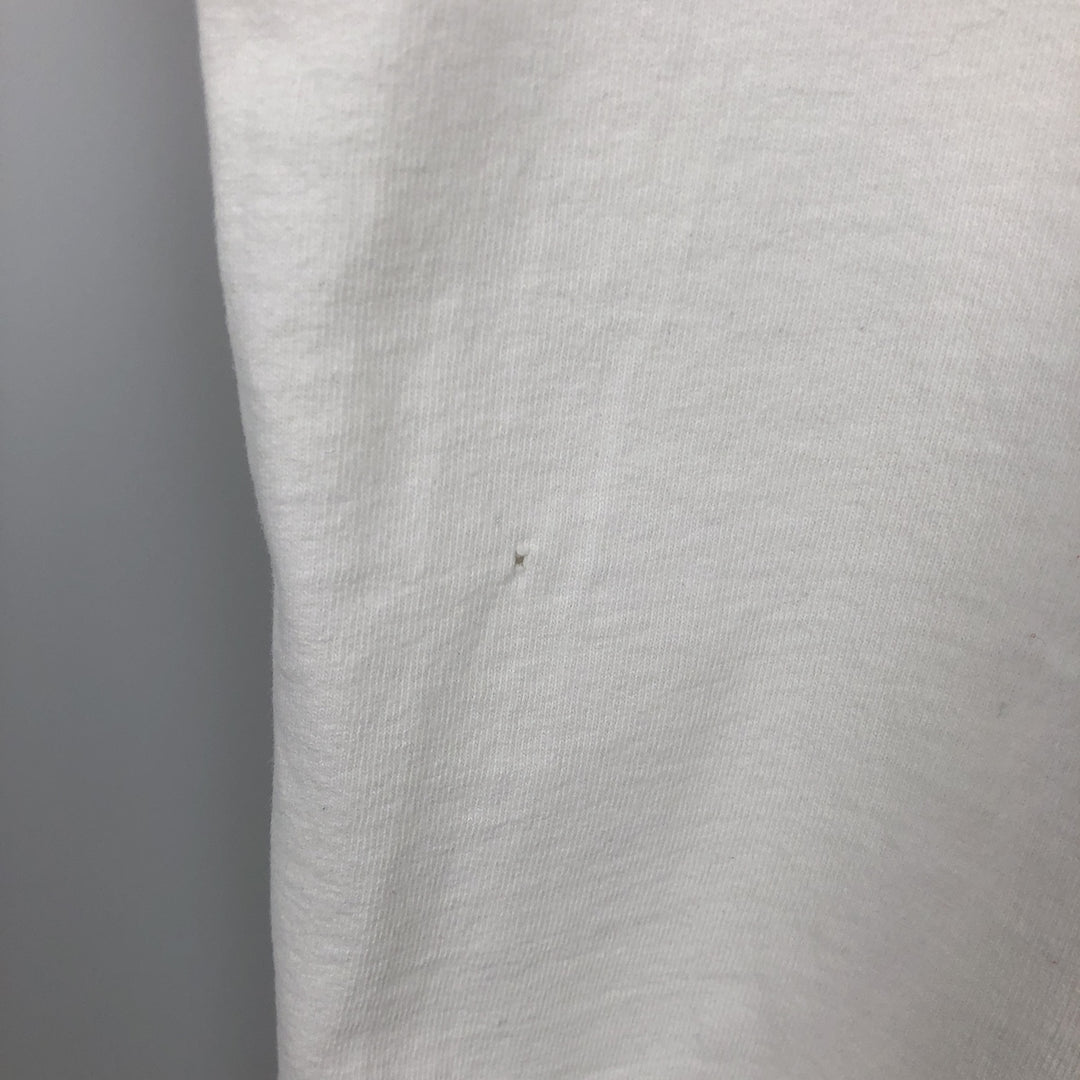 90'S Fruit of the Loom printed T-shirt, made in the USA, men's XL size, vintage cotton white type Vintage Second Hand