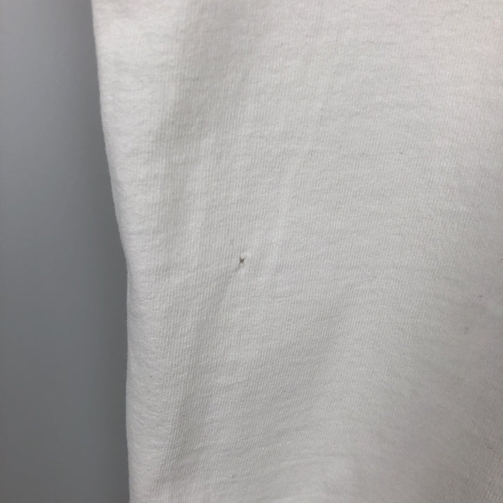 90'S Fruit of the Loom printed T-shirt, made in the USA, men's XL size, vintage cotton white type Vintage Second Hand