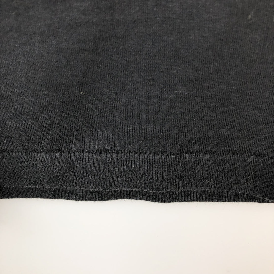 80'S Hanes Fifty-Fifty Blue Tag Message Print T-Shirt, Made in USA, Men's Size L (approx.), Vintage cotton black type Vintage Second Hand