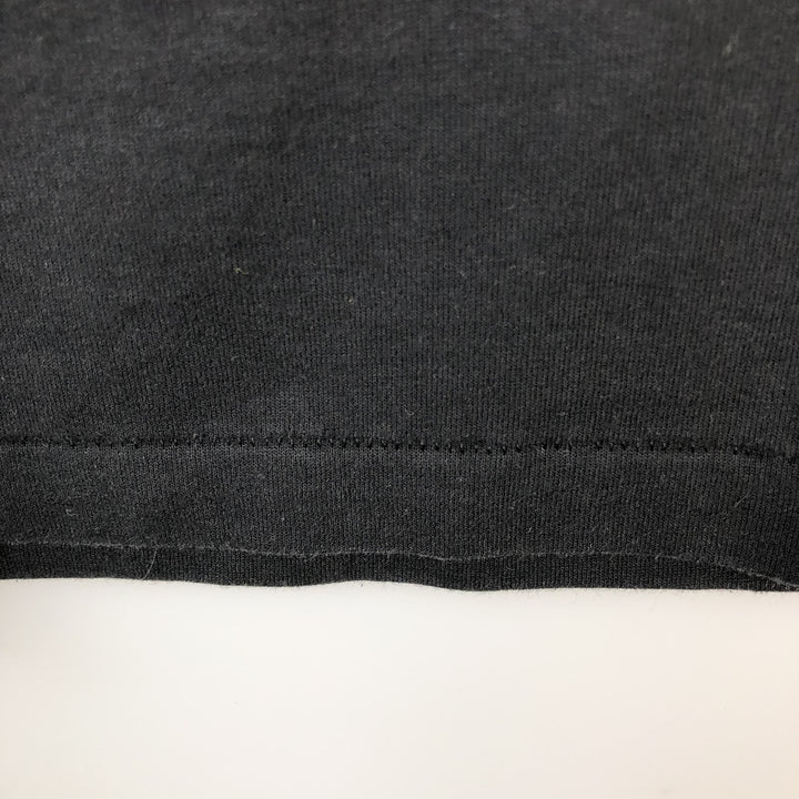 80'S Hanes Fifty-Fifty Blue Tag Message Print T-Shirt, Made in USA, Men's Size L (approx.), Vintage cotton black type Vintage Second Hand
