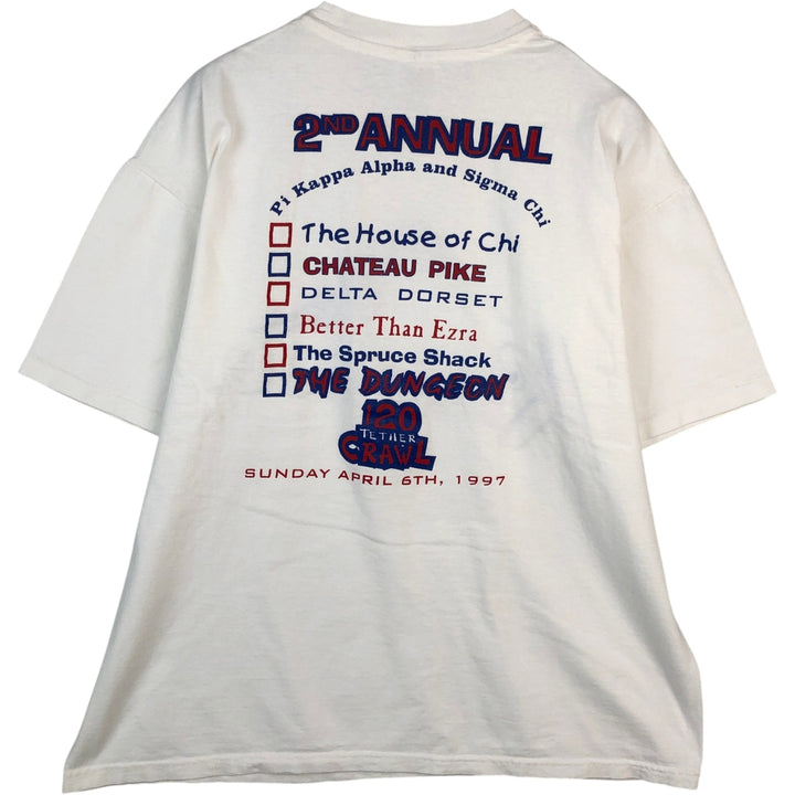 90s-00'S Hanes Kokanee Advertising T-shirt, Men's XL equivalent. cotton white type Vintage Second Hand
