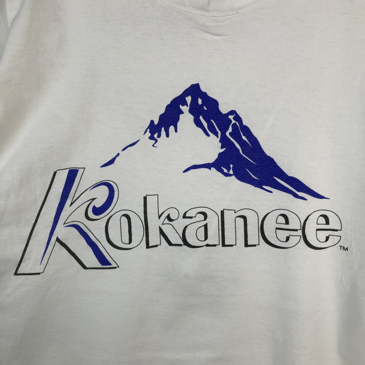90s-00'S Hanes Kokanee Advertising T-shirt, Men's XL equivalent. cotton white type Vintage Second Hand