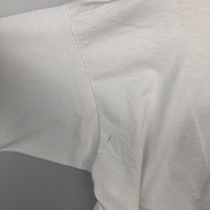 90'S Fruit of the Loom printed T-shirt, made in the USA, men's XL size, vintage cotton white type Vintage Second Hand