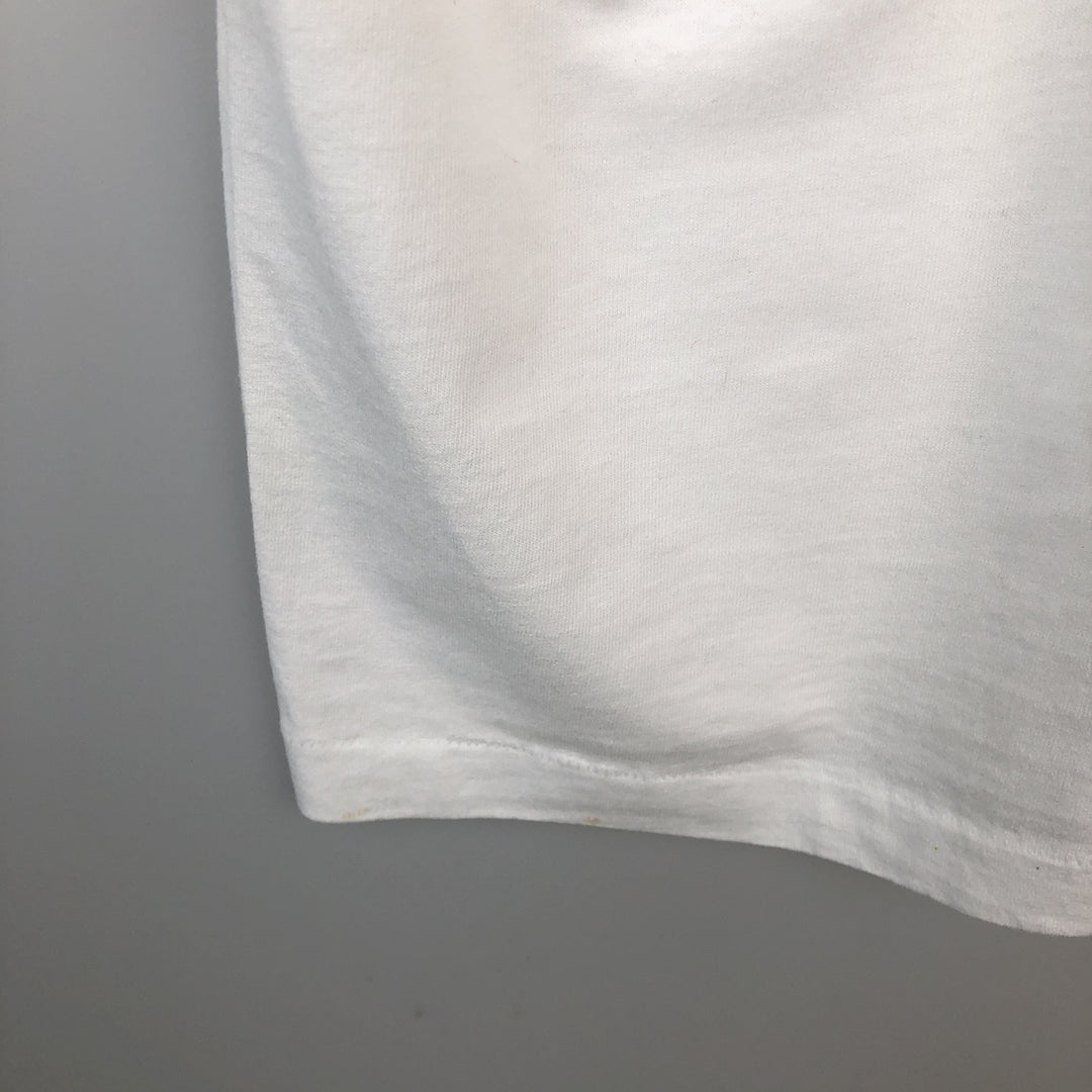 90'S Fruit of the Loom printed T-shirt, made in the USA, men's XL size, vintage cotton white type Vintage Second Hand