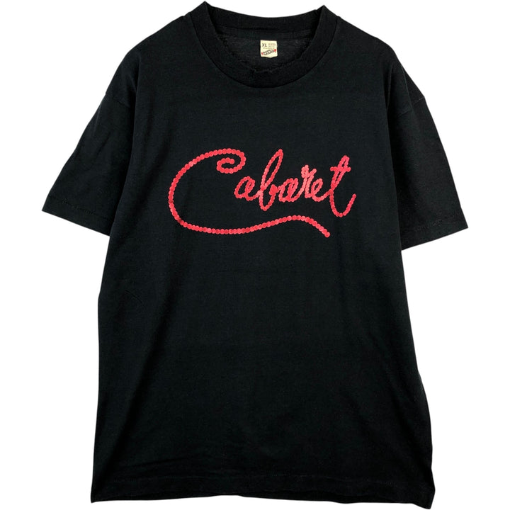 Vintage 1980'S Screen Stars print T-shirt, Made in USA, Men's XL cotton black type Vintage Second Hand