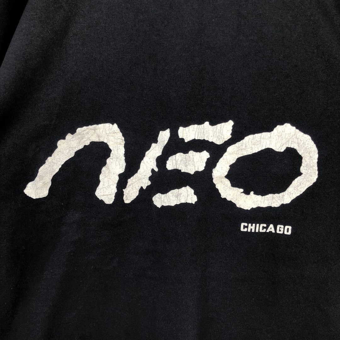 90'S Robert P. Miller Neo Advertising T-Shirt, Made in USA, Men's XL equivalent, Vintage cotton black type Vintage Second Hand