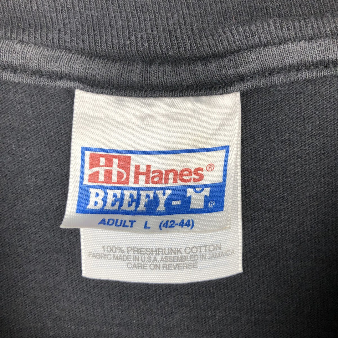 90'S Hanes BEEFY-T Laugh Factory Advertising T-shirt, Men's Size L (approx.), Vintage cotton black type Vintage Second Hand