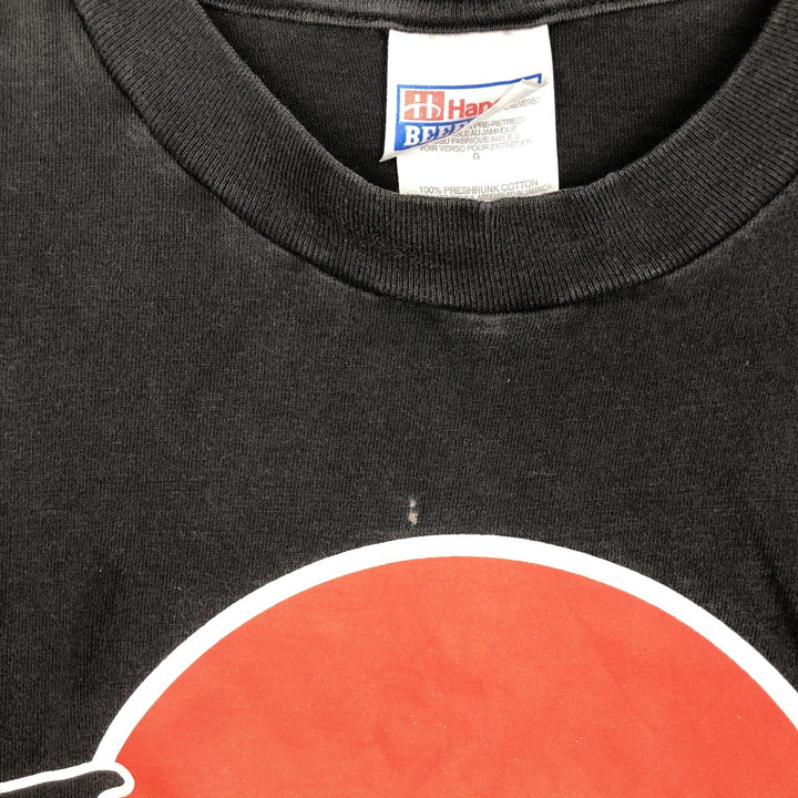 90'S Hanes BEEFY-T Laugh Factory Advertising T-shirt, Men's Size L (approx.), Vintage cotton black type Vintage Second Hand
