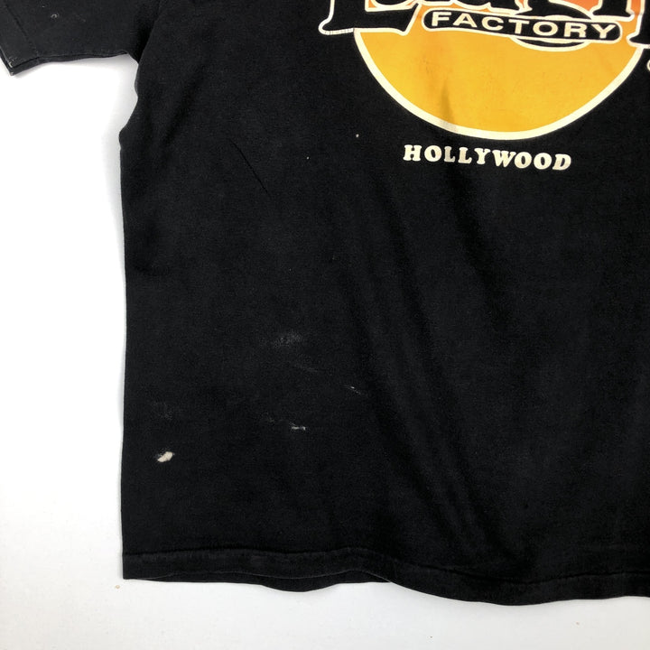 90'S Hanes BEEFY-T Laugh Factory Advertising T-shirt, Men's Size L (approx.), Vintage cotton black type Vintage Second Hand
