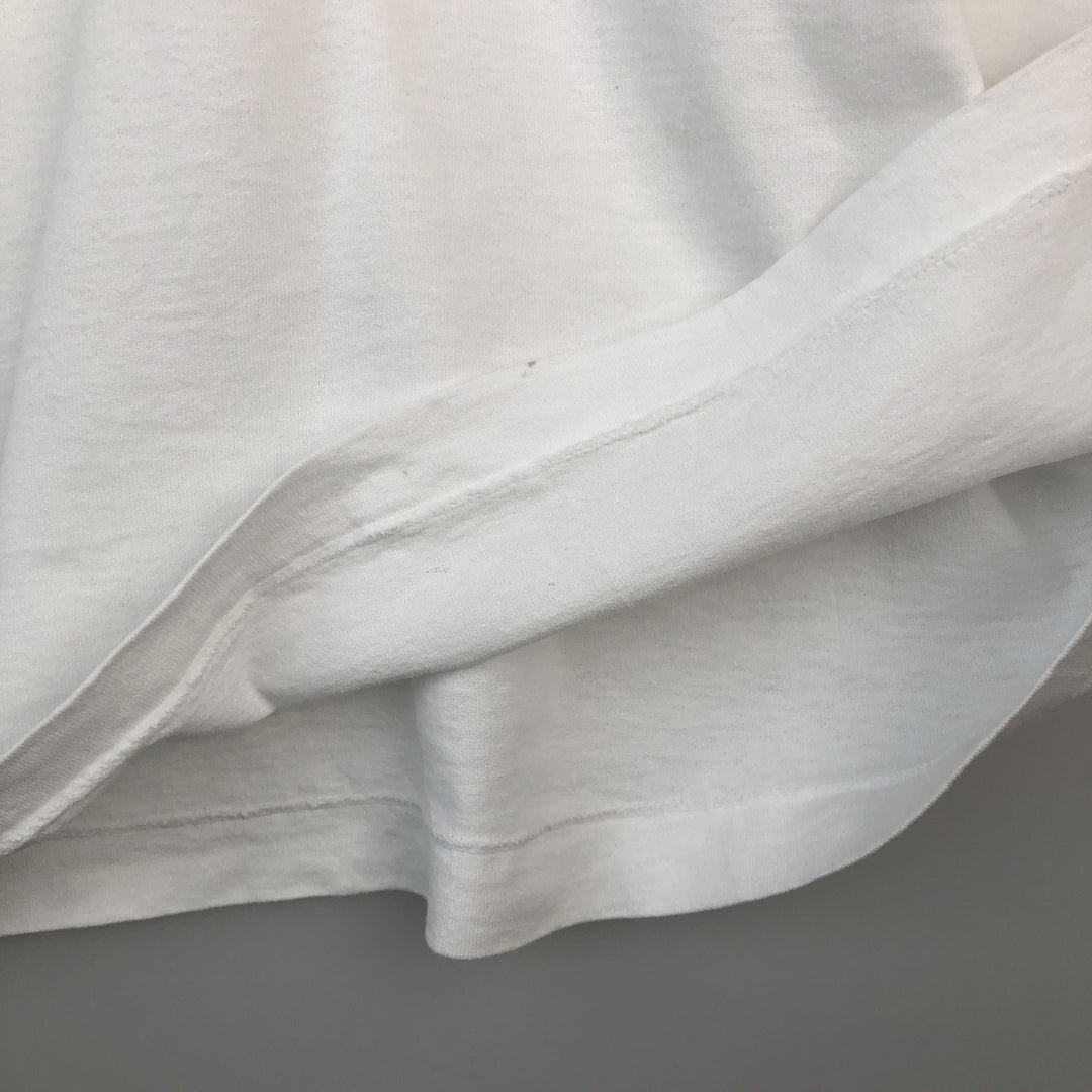 90'S Fruit of the Loom Message Print T-Shirt Made in USA Men's XL Vintage cotton white type Vintage Second Hand