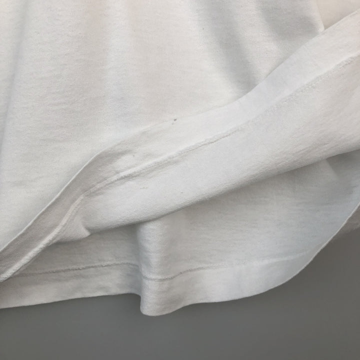 90'S Fruit of the Loom Message Print T-Shirt Made in USA Men's XL Vintage cotton white type Vintage Second Hand
