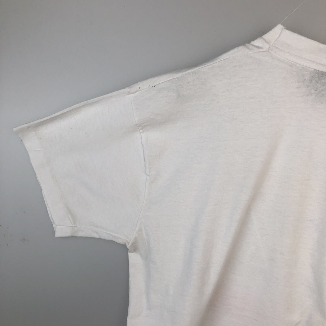 90'S Fruit of the Loom Message Print T-Shirt Made in USA Men's XL Vintage cotton white type Vintage Second Hand