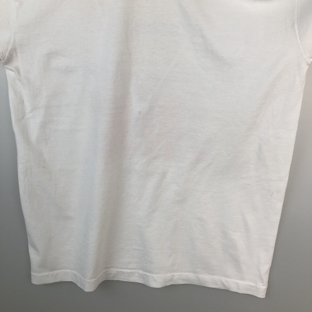90'S Fruit of the Loom Message Print T-Shirt Made in USA Men's XL Vintage cotton white type Vintage Second Hand