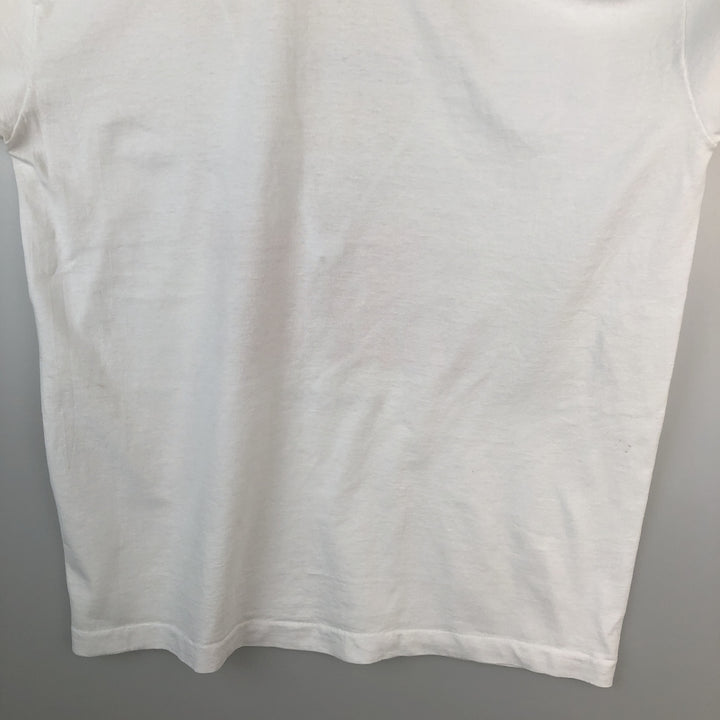 90'S Fruit of the Loom Message Print T-Shirt Made in USA Men's XL Vintage cotton white type Vintage Second Hand