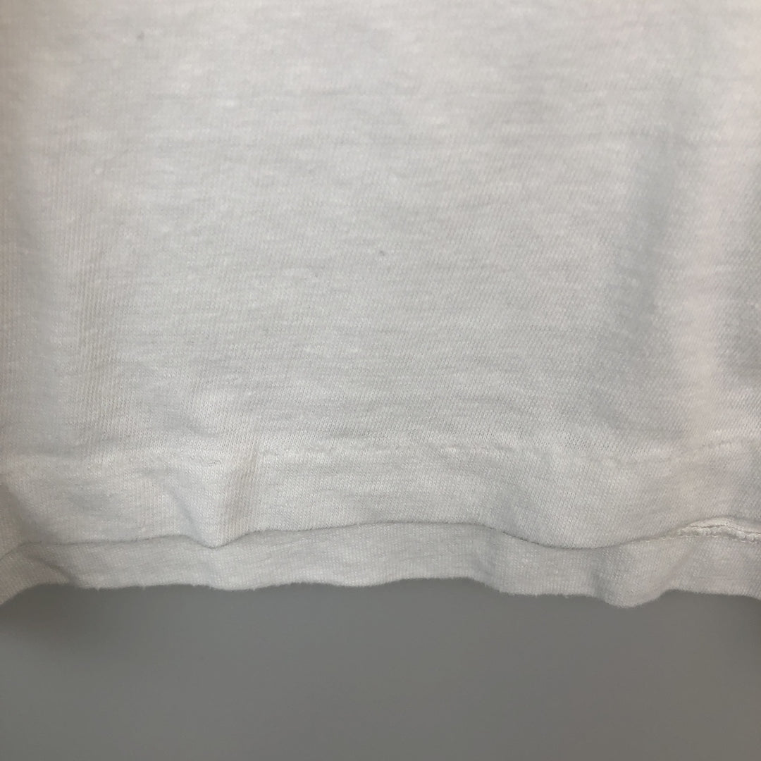 80'S Paramount Message Print T-Shirt, Made in USA, Men's XXL equivalent, Vintage polyester white type Vintage Second Hand