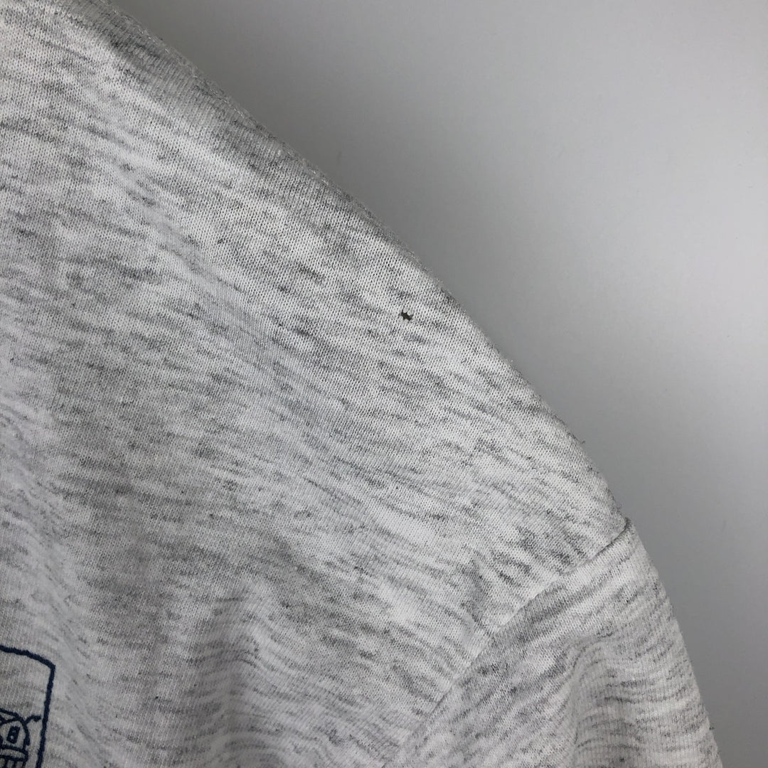 Printed T-shirt, men's size XL unclear pale white type Vintage Second Hand