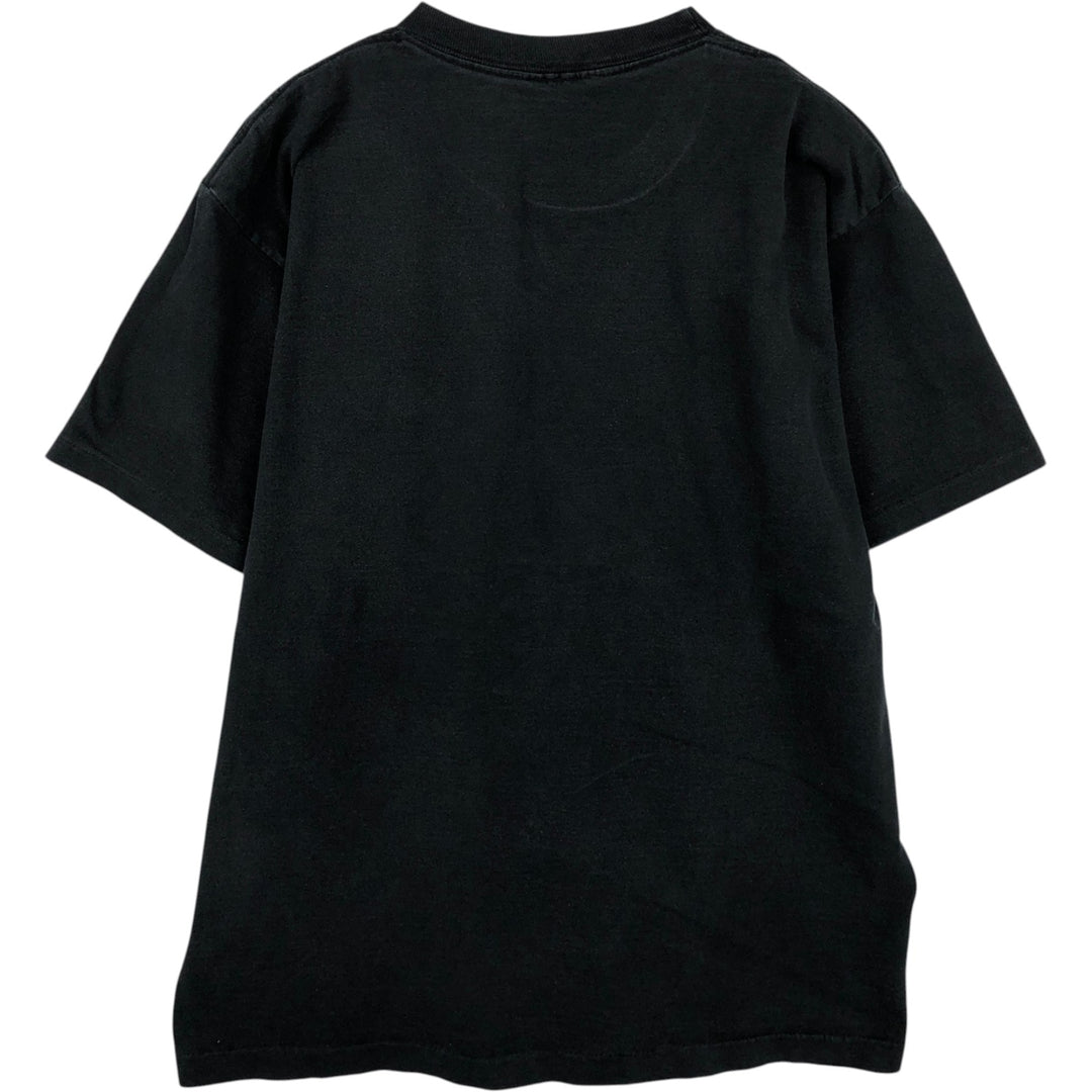 Snake Pattern Python Pattern Animal T-shirt Men's XL size unclear black type Vintage Second Hand