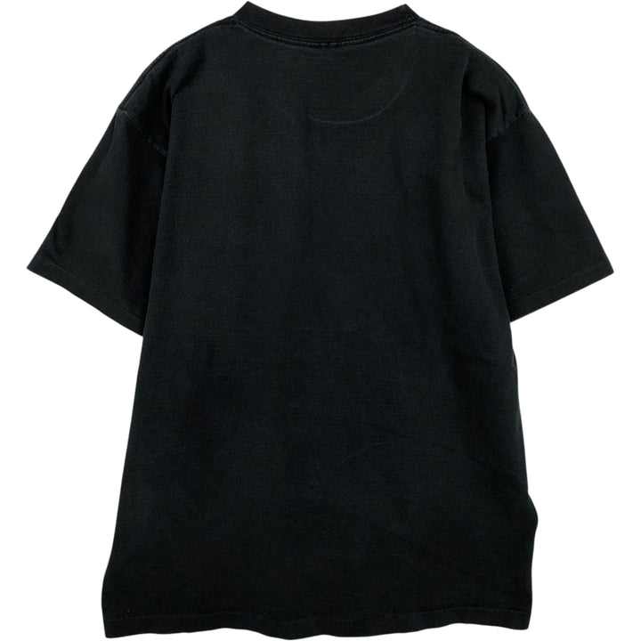 Snake Pattern Python Pattern Animal T-shirt Men's XL size unclear black type Vintage Second Hand