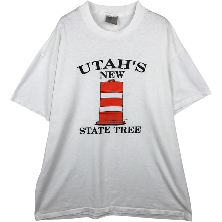90's ONEITA POWER cotton white type Vintage Second Hand