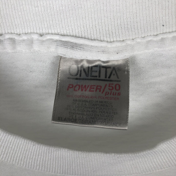 90's ONEITA POWER cotton white type Vintage Second Hand