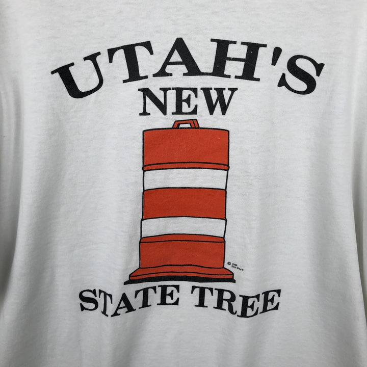 90's ONEITA POWER cotton white type Vintage Second Hand