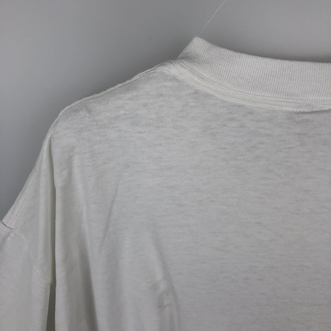 90's ONEITA POWER cotton white type Vintage Second Hand