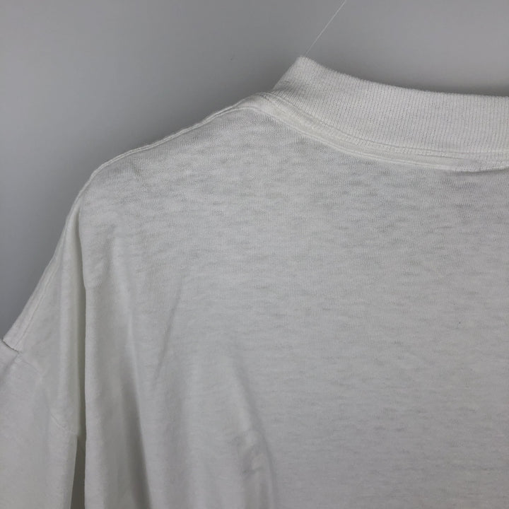 90's ONEITA POWER cotton white type Vintage Second Hand