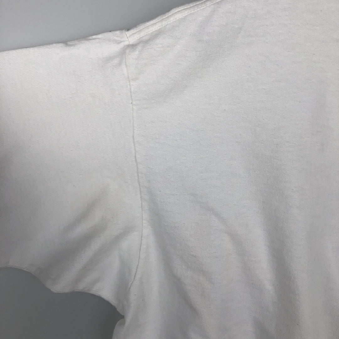 Printed T-shirt, men's size XL unclear white type Vintage Second Hand