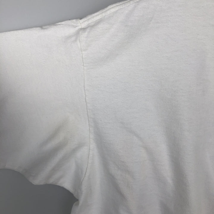 Printed T-shirt, men's size XL unclear white type Vintage Second Hand