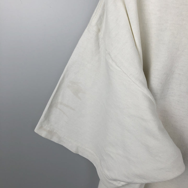 90'S Jacques Moret Art T-Shirt, Made in USA, Men's XL equivalent, Vintage cotton white type Vintage Second Hand