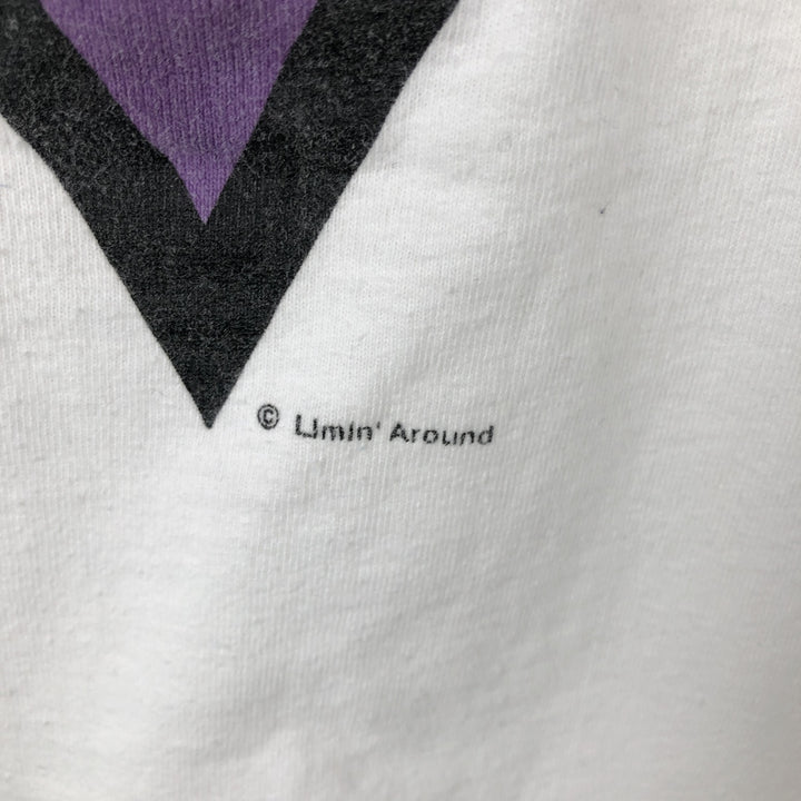 LIMIN'AROUND Art T-Shirt, Made in USA, Men's XL equivalent, Vintage. cotton white type Vintage Second Hand