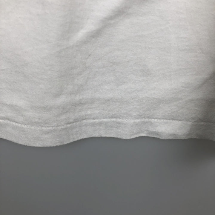 90'S Hanes Fifty-Fifty Blue Tag Photo T-Shirt, Made in USA, Men's Size L (approx.), Vintage cotton white type Vintage Second Hand