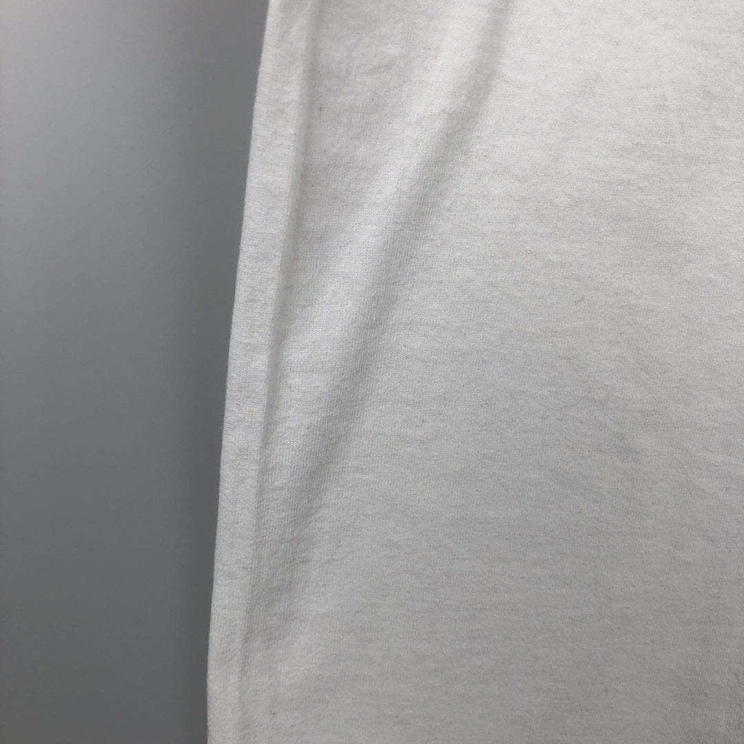90'S Hanes Fifty-Fifty Blue Tag Photo T-Shirt, Made in USA, Men's Size L (approx.), Vintage cotton white type Vintage Second Hand