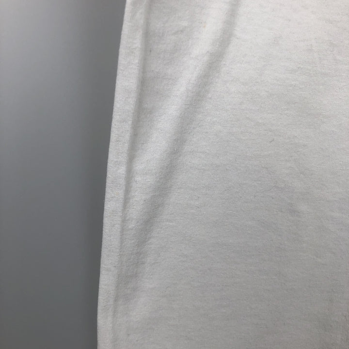 90'S Hanes Fifty-Fifty Blue Tag Photo T-Shirt, Made in USA, Men's Size L (approx.), Vintage cotton white type Vintage Second Hand
