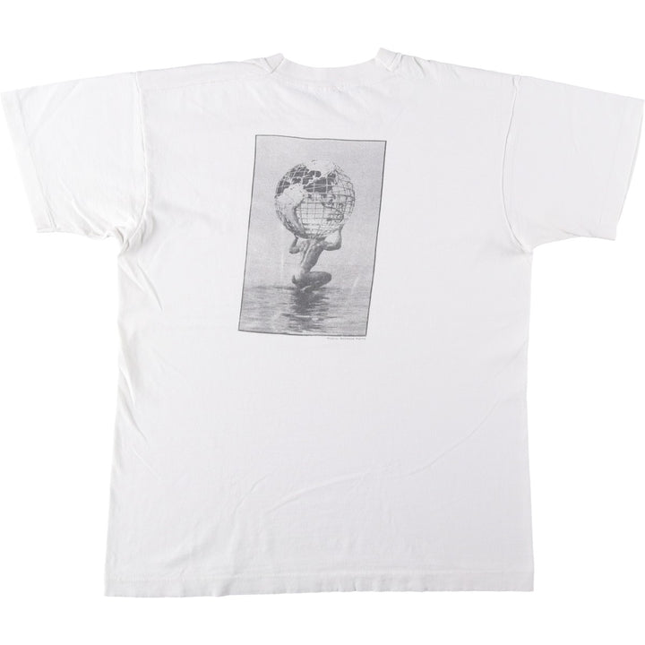 Vintage 90'S Fruit of the Loom photo T-shirt, Made in USA, Men's Size L cotton white type Vintage Second Hand