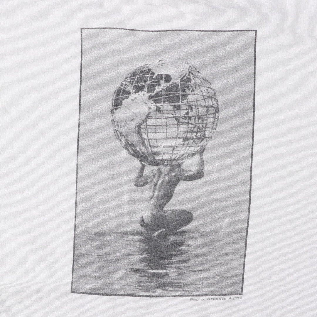 Vintage 90'S Fruit of the Loom photo T-shirt, Made in USA, Men's Size L cotton white type Vintage Second Hand