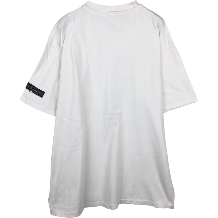 Printed T-shirt, men's size XL unclear white type Vintage Second Hand