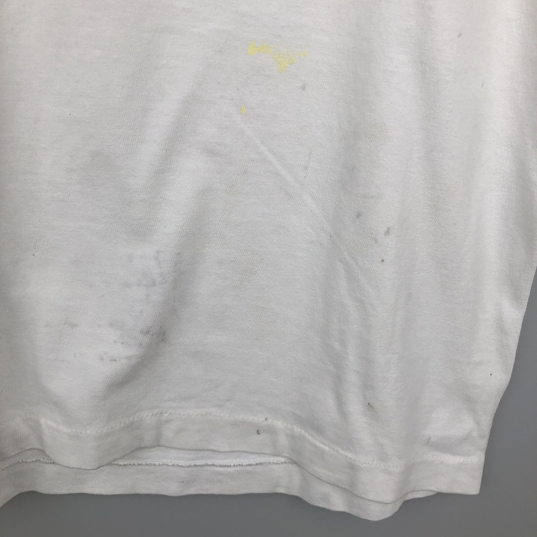Printed T-shirt, men's size XL unclear white type Vintage Second Hand