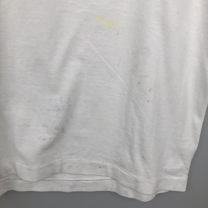 Printed T-shirt, men's size XL unclear white type Vintage Second Hand