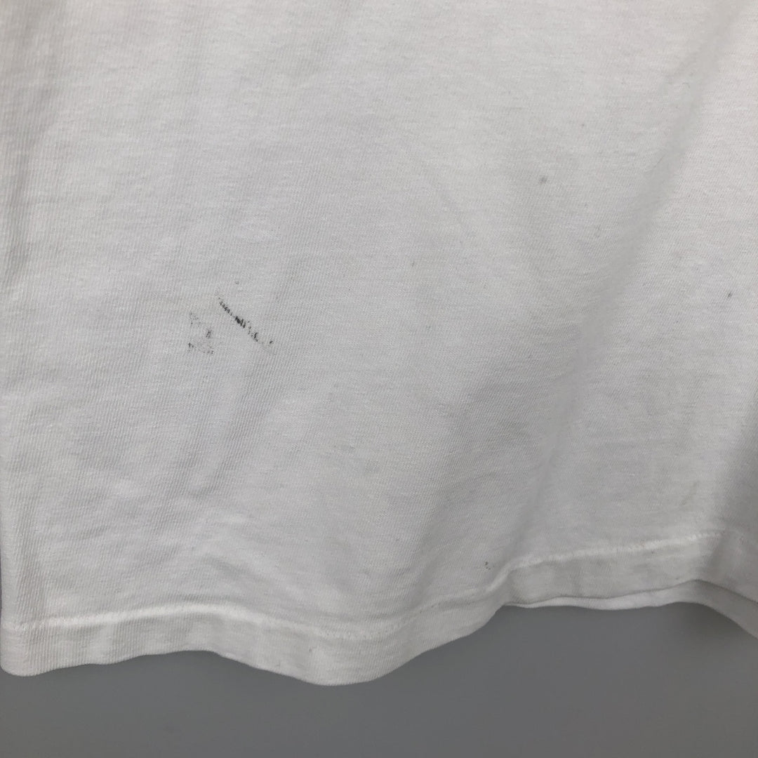Printed T-shirt, men's size XL unclear white type Vintage Second Hand