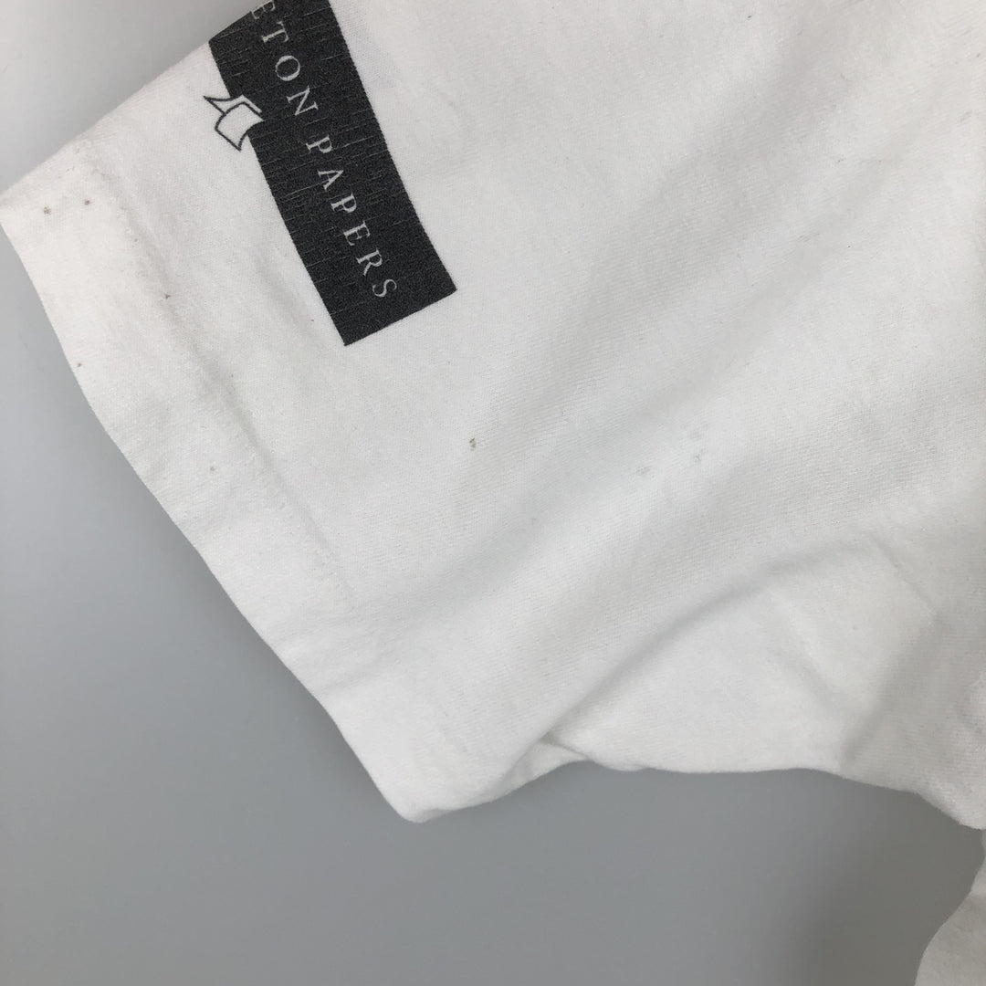 Printed T-shirt, men's size XL unclear white type Vintage Second Hand