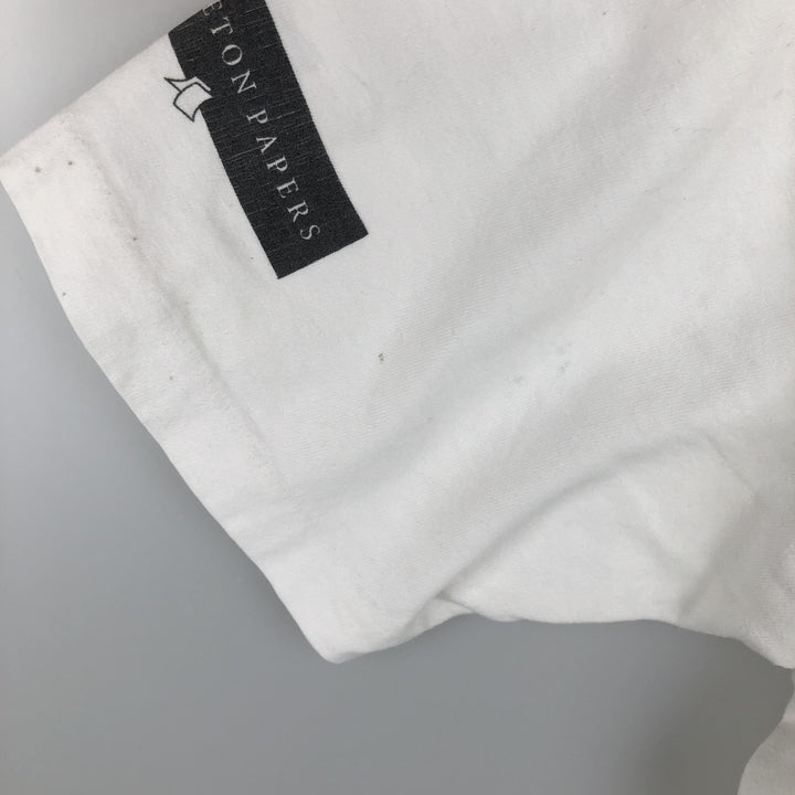 Printed T-shirt, men's size XL unclear white type Vintage Second Hand