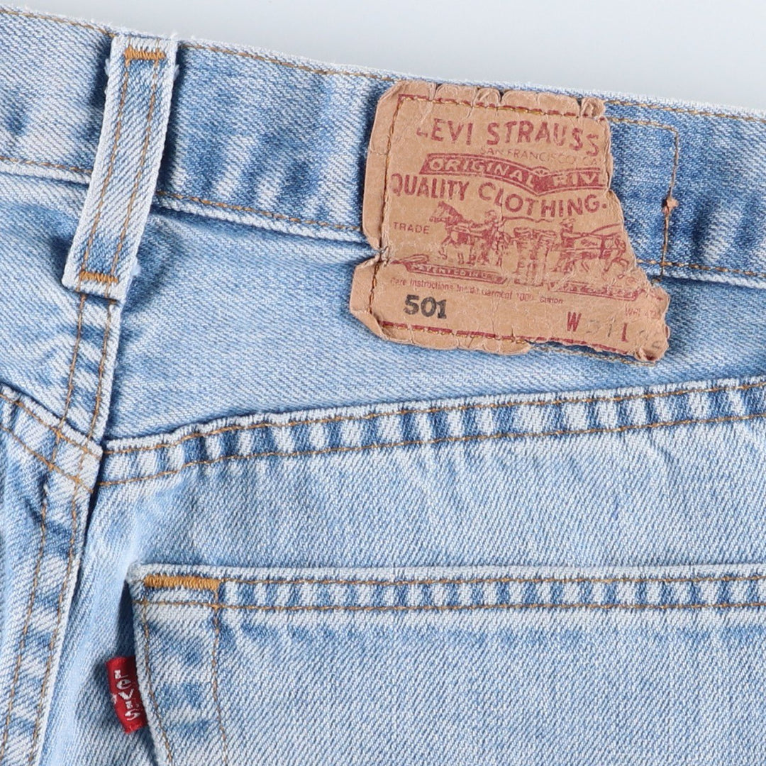 2000'S Levi's 00501-0106 Euro Model Straight Denim Pants, Men's W30 (approx.) cotton blue type Vintage Second Hand