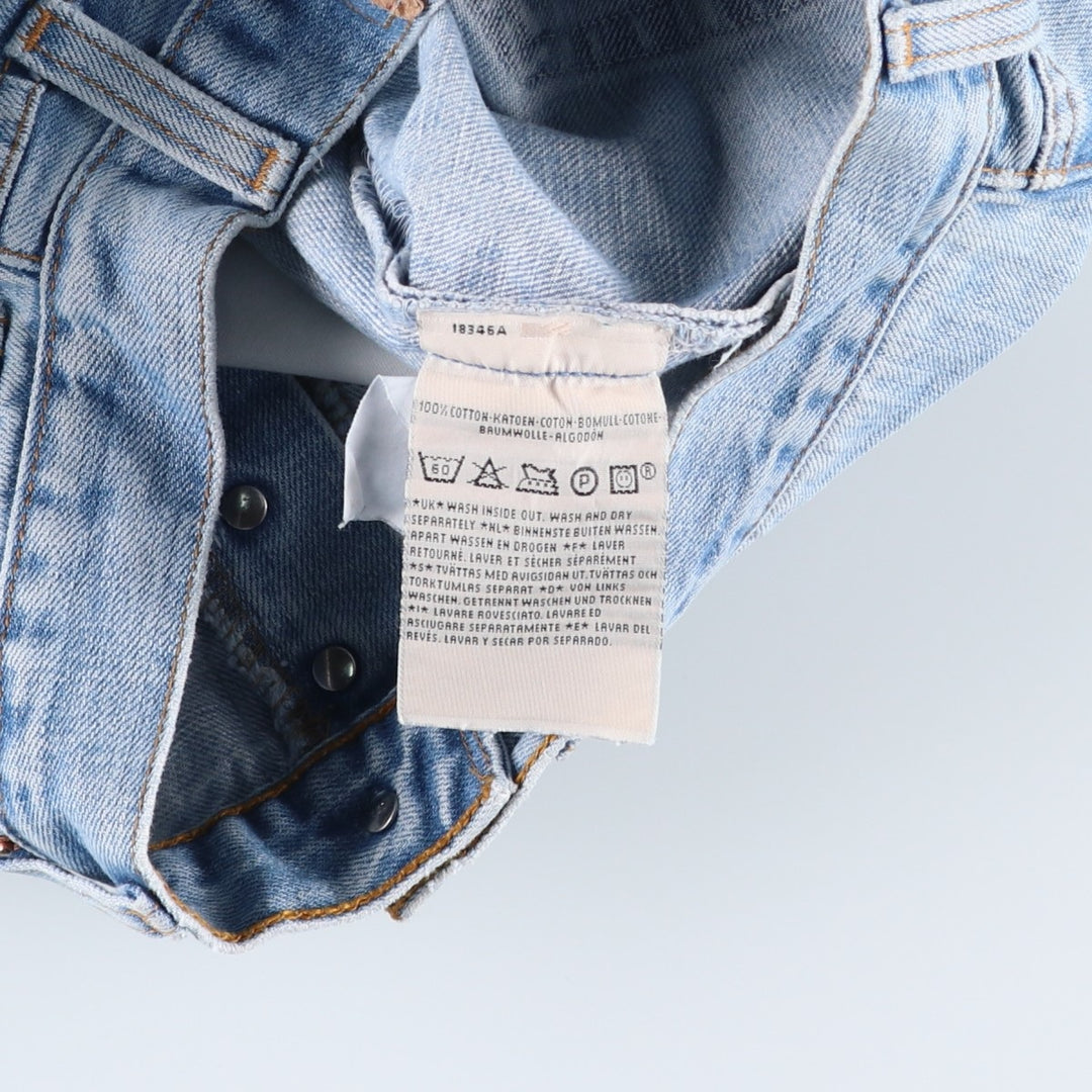 2000'S Levi's 00501-0106 Euro Model Straight Denim Pants, Men's W30 (approx.) cotton blue type Vintage Second Hand