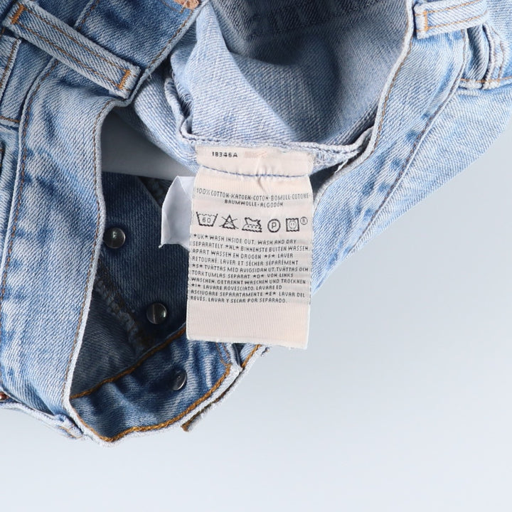 2000'S Levi's 00501-0106 Euro Model Straight Denim Pants, Men's W30 (approx.) cotton blue type Vintage Second Hand