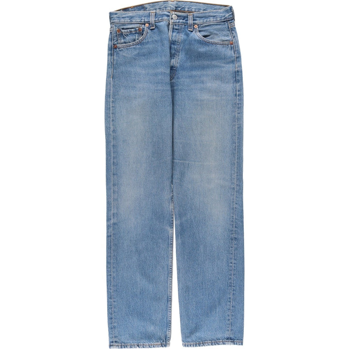 2000'S Levi's 00501-0114 Euro Model Straight Denim Pants, Men's W30 (approx.) cotton blue type Vintage Second Hand