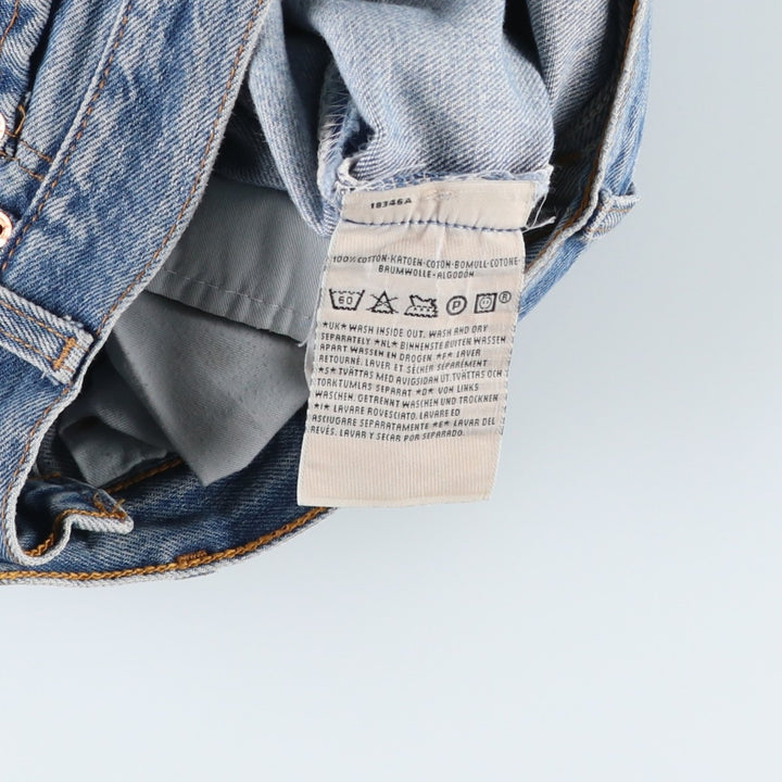 2000'S Levi's 00501-0114 Euro Model Straight Denim Pants, Men's W30 (approx.) cotton blue type Vintage Second Hand