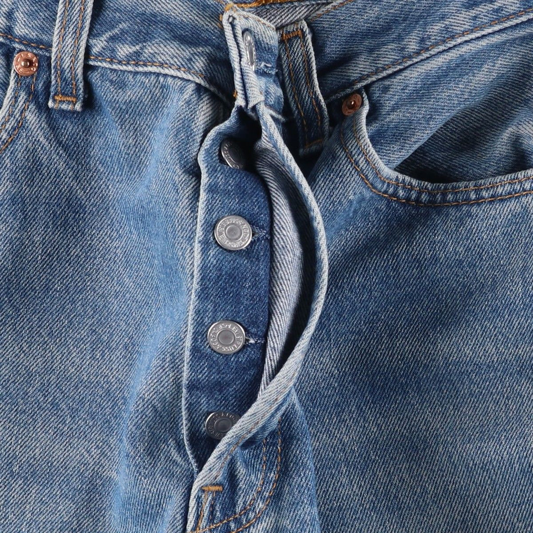 2000'S Levi's 00501-0114 Euro Model Straight Denim Pants, Men's W30 (approx.) cotton blue type Vintage Second Hand